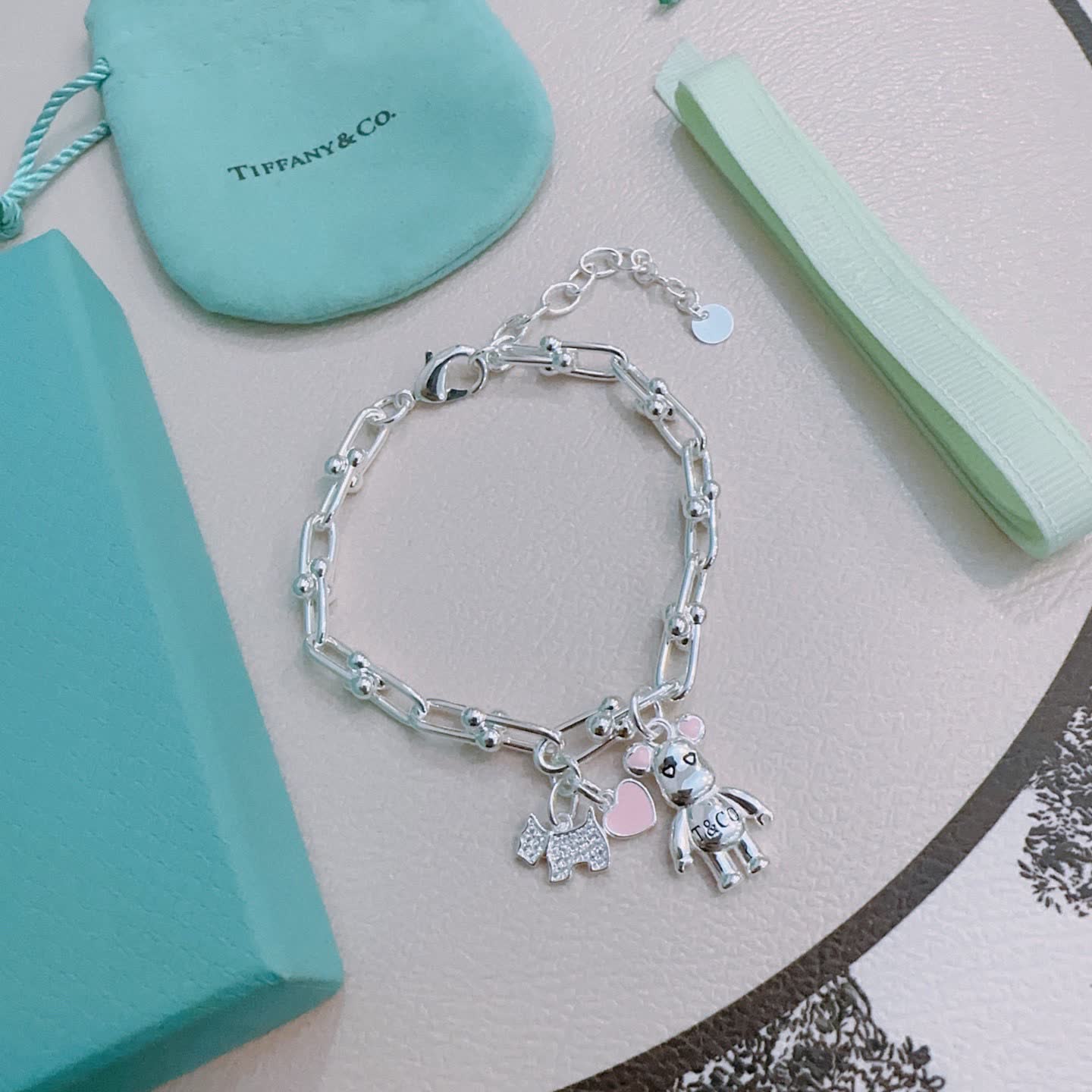 Tiffany & Co. Sterling Silver Charm Bracelet